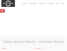 Tablet Screenshot of clinicaortodental.es